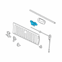 OEM Chevrolet Silverado 1500 Classic Handle Asm-Pick Up Box End Gate Latch *Red Diagram - 15188002