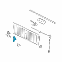 OEM 1999 Chevrolet Silverado 2500 Hinge Diagram - 15711263