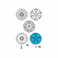OEM Toyota Sienna Wheel, Alloy Diagram - 42611-AE041