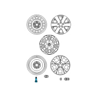 OEM Toyota Sequoia Valve Stem Diagram - 90080-45006