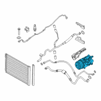 OEM 2012 BMW 740i Air Conditioning Compressor Diagram - 64-52-9-205-096