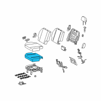 OEM 2017 Toyota Sienna Seat Cushion Pad Diagram - 79235-08060