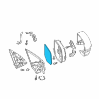 OEM 2020 Acura RDX Mirror Sub-Assembly, Driver Side (Flat) (Heated) Diagram - 76253-TZ5-A31