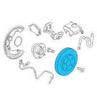 OEM 2017 Cadillac ATS Rotor Diagram - 23118091