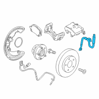 OEM 2016 Cadillac CTS Hose Asm-Front Brake Diagram - 84237991