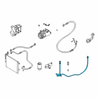 OEM BMW 325i Dryer-Evaporator Pressure Hose Assy Diagram - 64-53-6-909-448