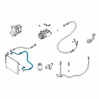 OEM 2001 BMW 325xi Condenser-Dryer Pressure Hose Assy Diagram - 64-53-6-904-013