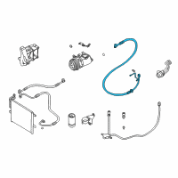 OEM BMW 325xi Suction Pipe Evaporator-Compressor Diagram - 64-53-6-923-956