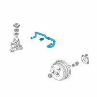 OEM 2008 Honda S2000 Tube Assy., Master Power Diagram - 46402-S2A-A03