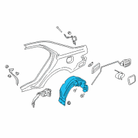 OEM 2018 Lincoln Continental Wheelhouse Liner Diagram - GD9Z-54278B51-B