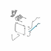 OEM 2005 Cadillac CTS AC Hoses Diagram - 25743031