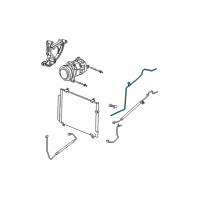 OEM 2005 Cadillac CTS AC Tube Diagram - 15883622