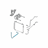 OEM 2007 Cadillac CTS AC Hoses Diagram - 25742863