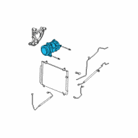 OEM 2004 Cadillac CTS Compressor Diagram - 19130460