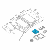 OEM 2018 Nissan Maxima Lamp Assembly Map Diagram - 26430-4RD7A