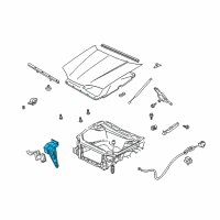 OEM 2002 Oldsmobile Intrigue Support Asm-Front End Sheet Metal Diagram - 10423490