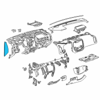 OEM 2014 Cadillac ATS Side Panel Diagram - 23225190