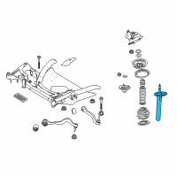 OEM 2008 BMW 528i Front Right Suspension Strut Diagram - 31-30-6-775-056