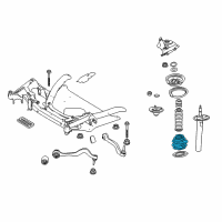 OEM 2006 BMW 525i Front Coil Spring Diagram - 31-33-6-761-211