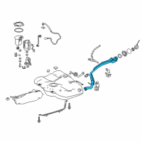 OEM 2019 Toyota Camry Filler Pipe Diagram - 77201-06210