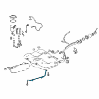 OEM 2022 Lexus ES350 Band Sub-Assembly, Fuel Diagram - 77601-06180