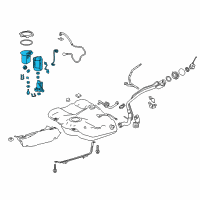 OEM Lexus ES250 Tube Assembly, Fuel SUCT Diagram - 77020-06660