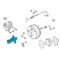 OEM 2011 Ford Explorer Master Cylinder Diagram - BB5Z-2140-A