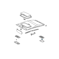 OEM 2006 Pontiac Vibe Bulb, Dome Lamp Diagram - 94855308