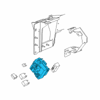 OEM Hummer H2 Block Asm-Fuse Diagram - 15266952