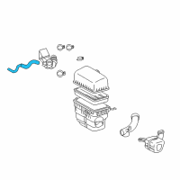 OEM 2002 Toyota Highlander Vent Hose Diagram - 12261-20020