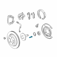 OEM Chevrolet Caprice Wheel Hub Bolt Diagram - 11588111