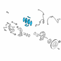 OEM 2013 Hyundai Accent Front Disc Brake Pad Kit Diagram - 58101-1RA00