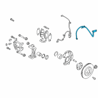 OEM 2013 Hyundai Accent Hose-Brake Front, LH Diagram - 58731-1R000