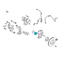 OEM 2016 Hyundai Accent Front Wheel Bearing Diagram - 51720-1C000