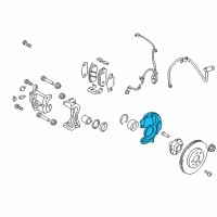 OEM 2013 Kia Rio Front Splash Shield Diagram - 517551R000DS