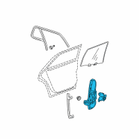 OEM 2007 Cadillac DTS Window Regulator Diagram - 25980843