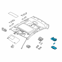 OEM 2017 Kia Rio Lamp Assembly-Room Diagram - 928501W000DCM