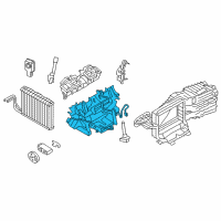 OEM BMW 750Li xDrive A/C Evaporator Core Diagram - 64119201772