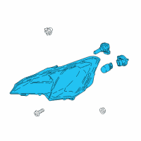 OEM 2018 Ford EcoSport Fog Lamp Assembly Diagram - GN1Z-13200-AE