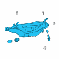 OEM 2017 Toyota Corolla Composite Assembly Diagram - 81110-02M90