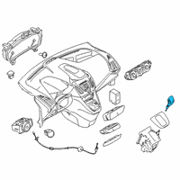 OEM 2014 Ford Escape Shift Knob Diagram - CJ5Z-7213-GA