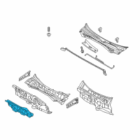 OEM Kia Optima Insulator-Dash Panel Diagram - 84124D4000