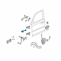 OEM 2014 Honda Pilot Checker, Left Front Door Diagram - 72380-SZA-A02