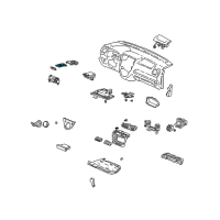 OEM 2003 Honda Civic Holder Assembly Diagram - 77235-S6A-003