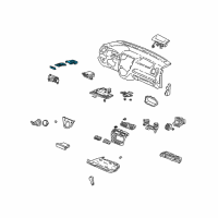 OEM 2004 Honda Civic Holder Assembly, Cup (Graphite Black) Diagram - 77230-S6A-G01ZB