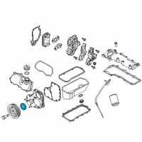 OEM Ram Seal-Front Main CRANKSHAFT Diagram - 68127761AA