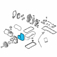 OEM 2016 Ram ProMaster 2500 Cover-Chain Case Cover Diagram - 68172841AA