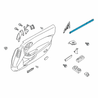 OEM 2017 Nissan 370Z Seal Assy-Front Door Inside RH Diagram - 80834-1EA0A