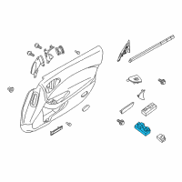 OEM 2020 Nissan 370Z Switch Assy-Power Window Main Diagram - 25401-1EA3D