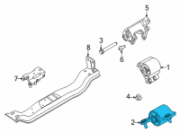 OEM 2020 Ford F-250 Super Duty Mount Diagram - LC3Z-6038-A